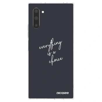 Picasee silikonski prozorni ovitek za Samsung Galaxy Note 10 N970F - Everything is a choice