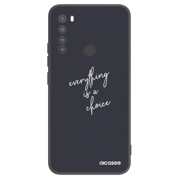 Picasee silikonski črni ovitek za Xiaomi Redmi Note 8 - Everything is a choice