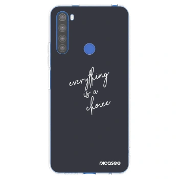 Picasee silikonski prozorni ovitek za Xiaomi Redmi Note 8T - Everything is a choice