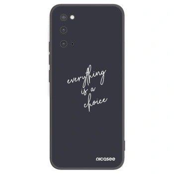 Picasee silikonski črni ovitek za Samsung Galaxy S20 G980F - Everything is a choice