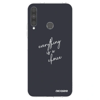 Picasee silikonski prozorni ovitek za Huawei P40 Lite E - Everything is a choice