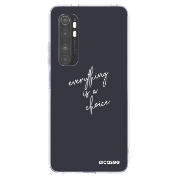 Picasee silikonski prozorni ovitek za Xiaomi Mi Note 10 Lite - Everything is a choice