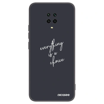 Picasee silikonski črni ovitek za Xiaomi Redmi Note 9S - Everything is a choice