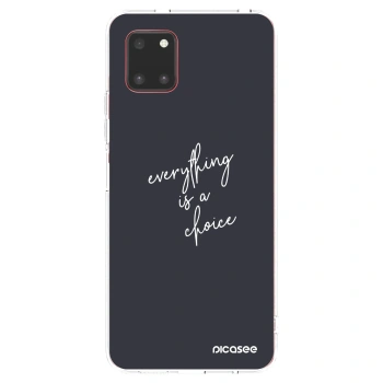 Picasee silikonski prozorni ovitek za Samsung Galaxy Note 10 Lite N770F - Everything is a choice