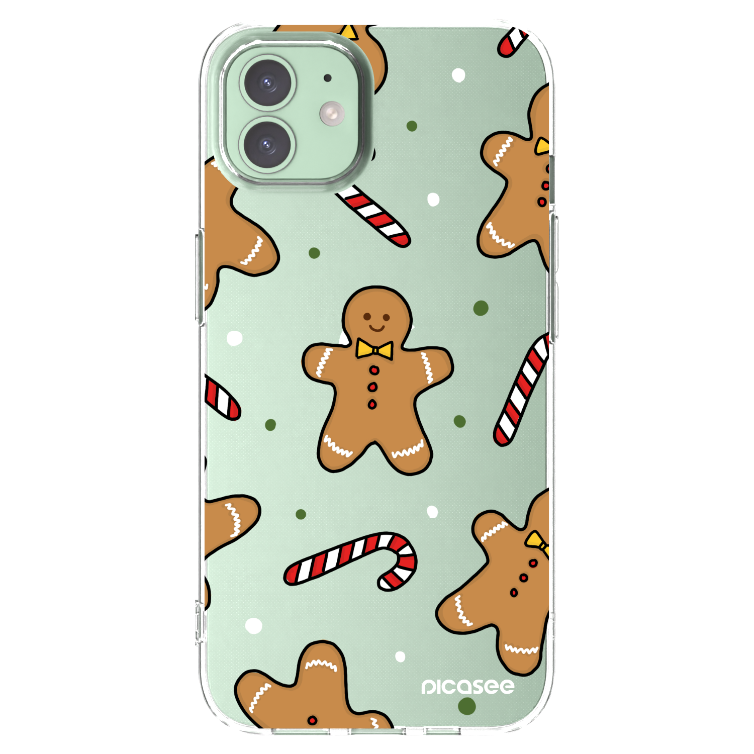 Picasee silikonski prozorni ovitek za Apple iPhone 12 - Gingerbread