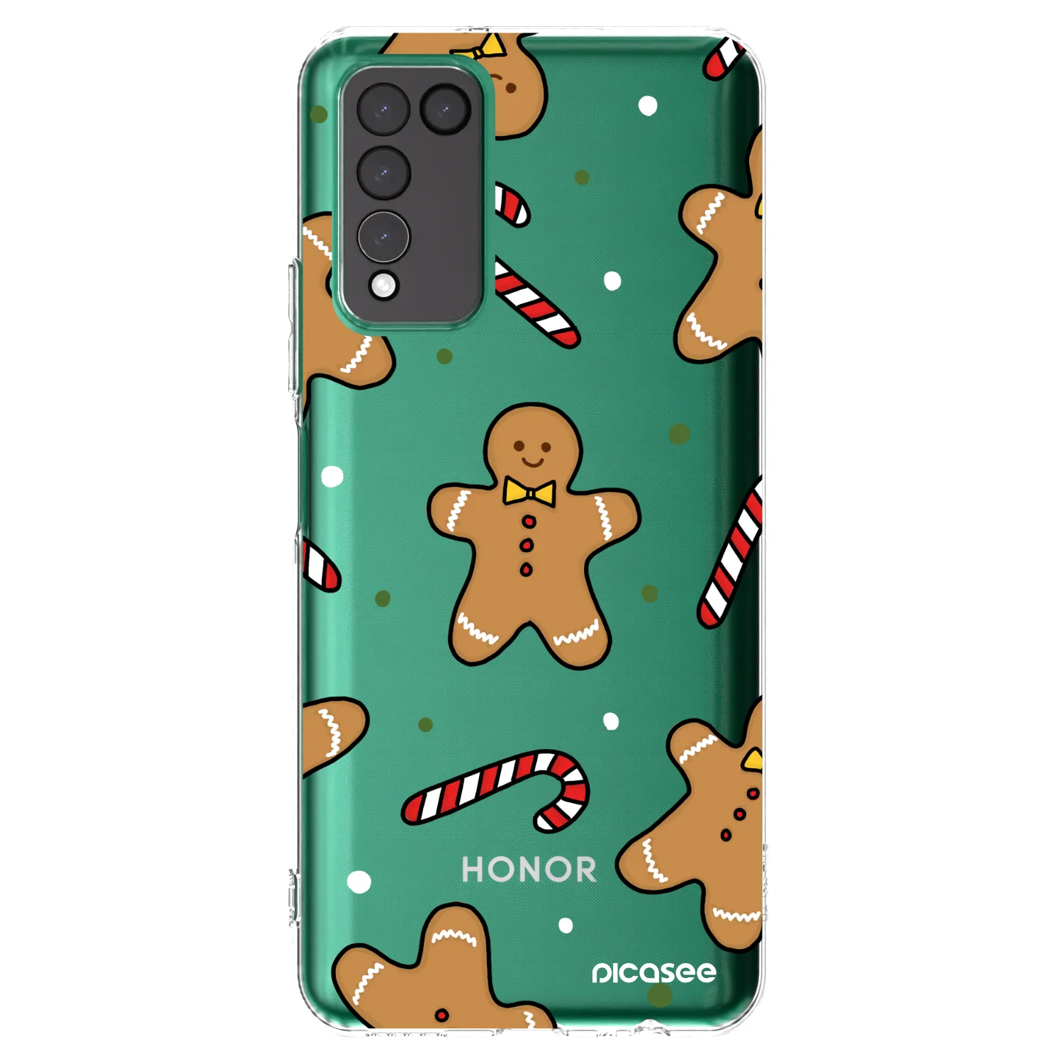 Picasee silikonski prozorni ovitek za Honor 10X Lite - Gingerbread