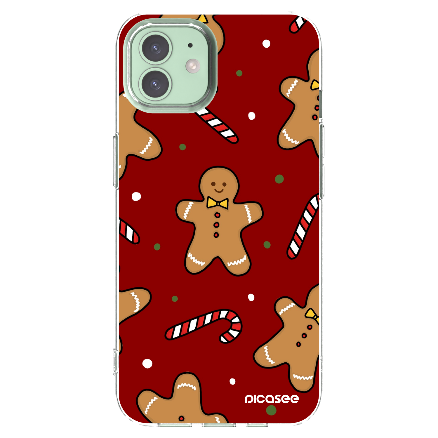 Picasee silikonski prozorni ovitek za Apple iPhone 12 - Gingerbread 2