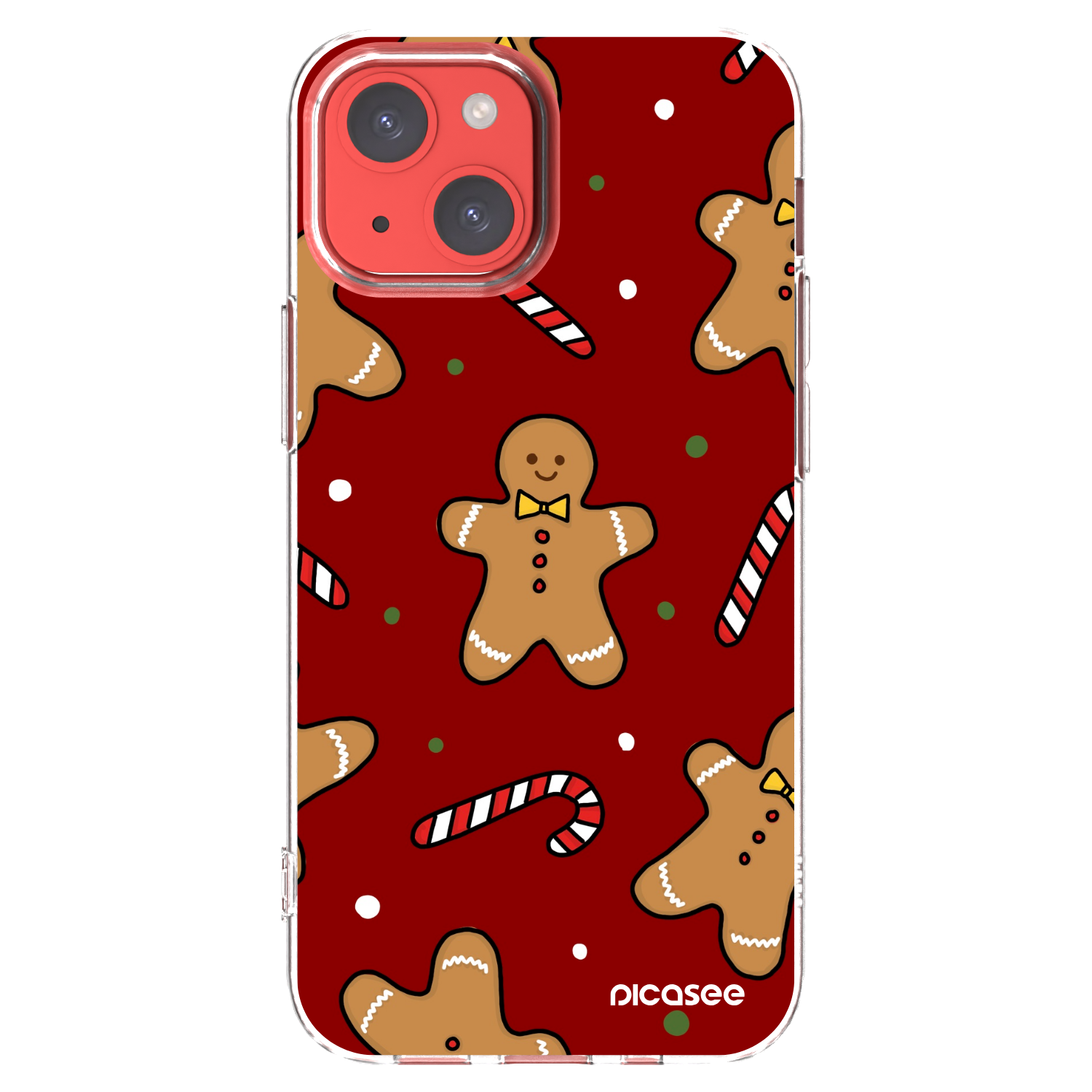 Picasee silikonski prozorni ovitek za Apple iPhone 13 mini - Gingerbread 2
