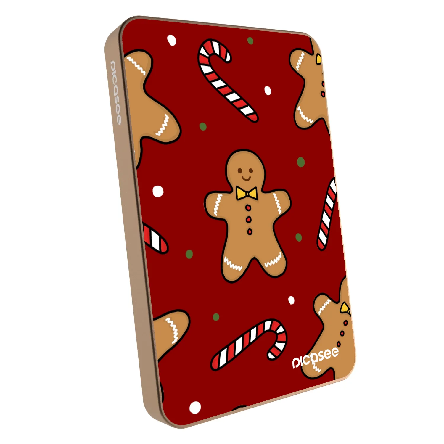 Picasee Prenosna baterija z MagSafe 5 000 mAh Zlati - Gingerbread 2