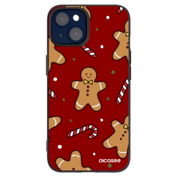 Picasee silikonski črni ovitek za Apple iPhone 14 - Gingerbread 2