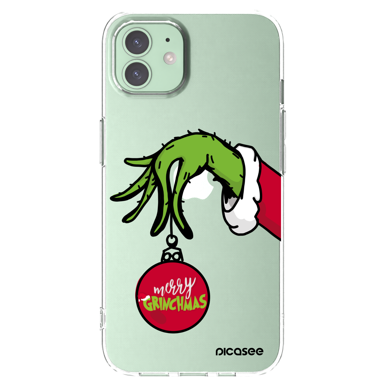 Picasee silikonski prozorni ovitek za Apple iPhone 12 Pro - Grinch