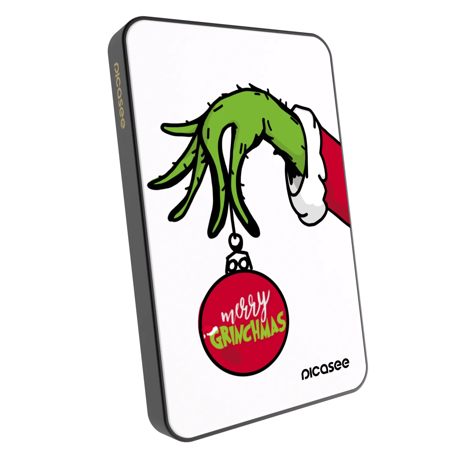 Picasee Prenosna baterija z MagSafe 5 000 mAh Siva - Grinch