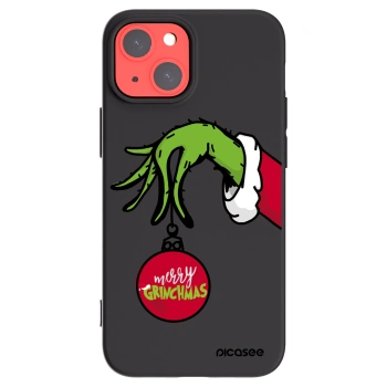 Picasee silikonski črni ovitek za Apple iPhone 13 mini - Grinch