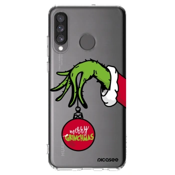 Picasee silikonski prozorni ovitek za Huawei P30 Lite - Grinch
