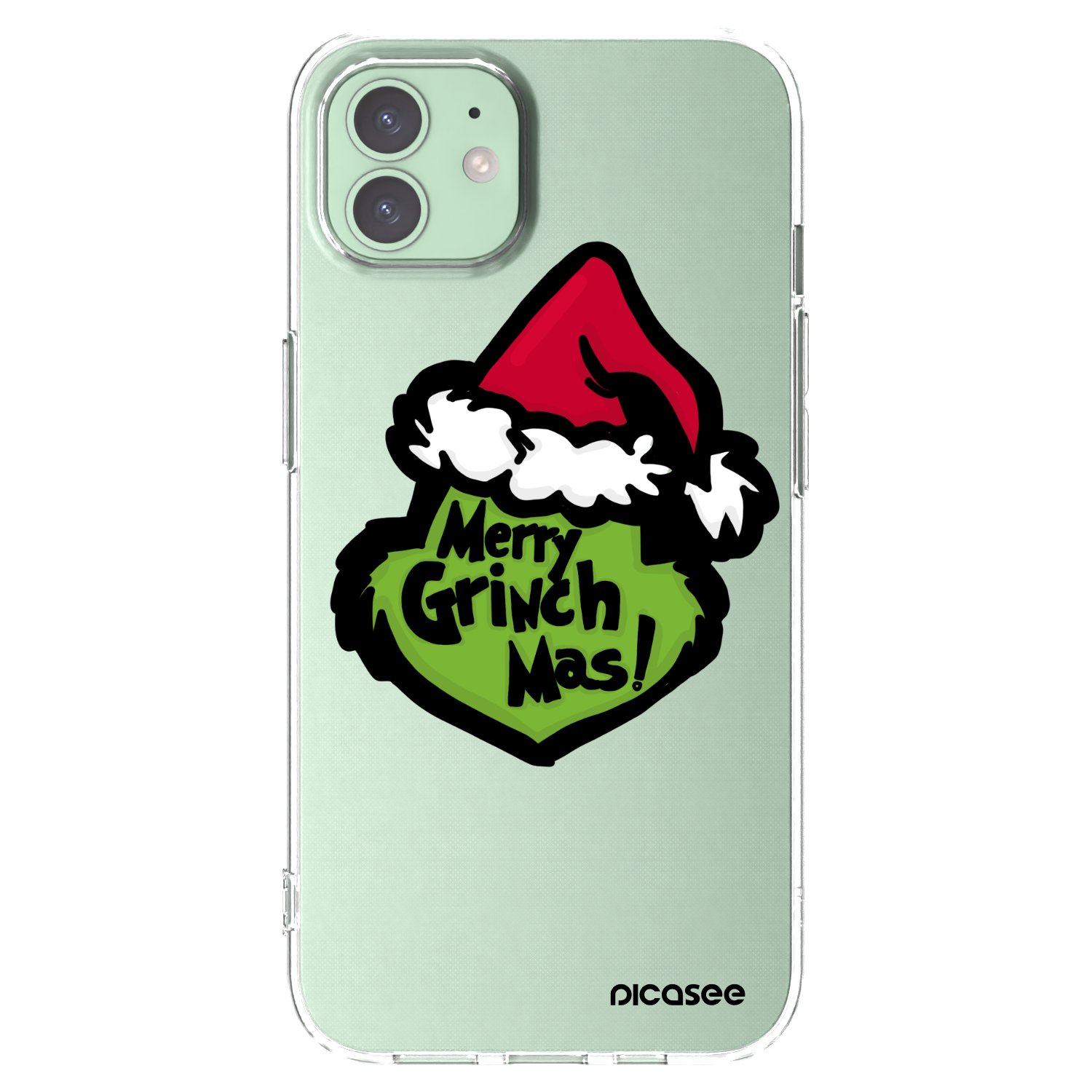 Picasee silikonski prozorni ovitek za Apple iPhone 12 - Grinch 2