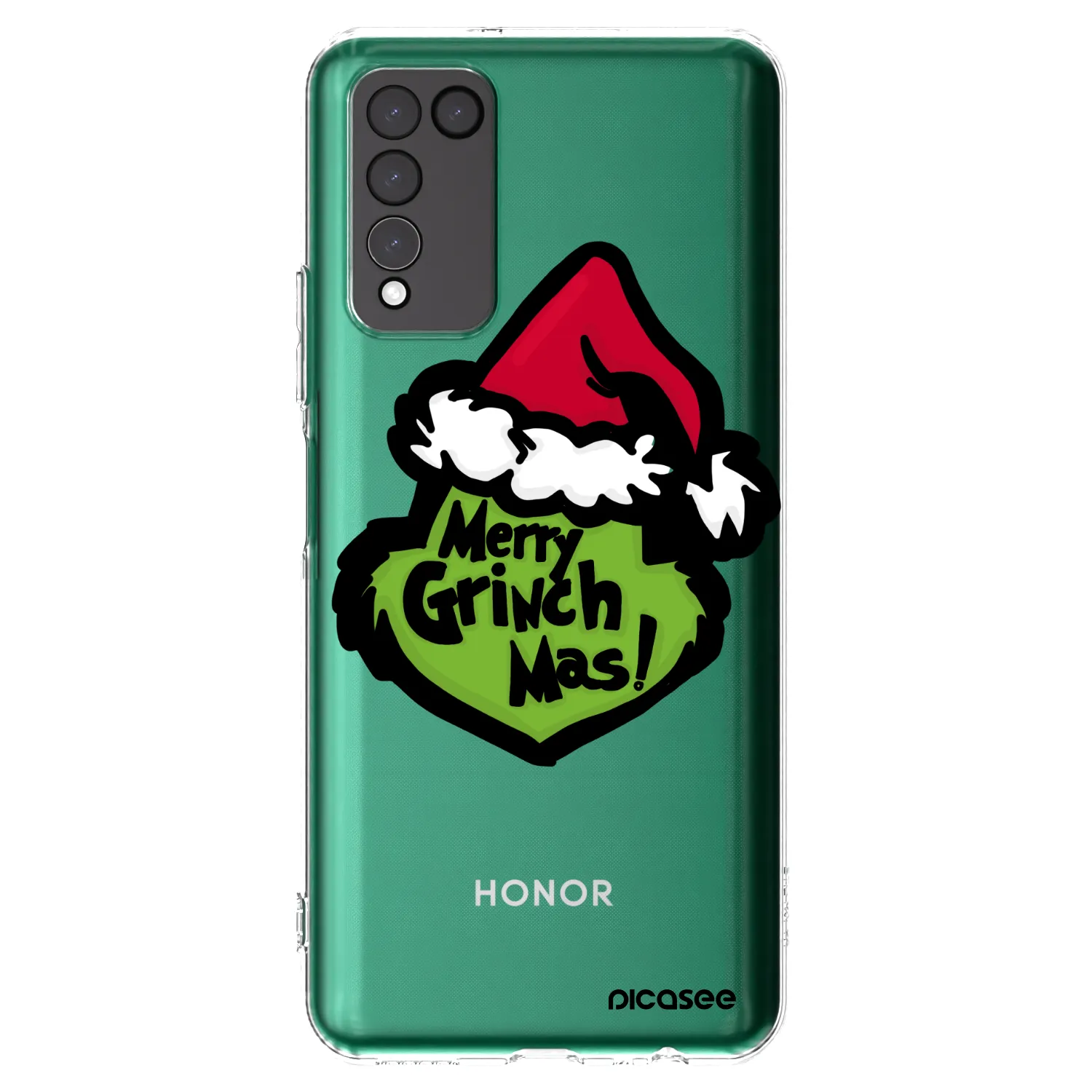 Picasee silikonski prozorni ovitek za Honor 10X Lite - Grinch 2