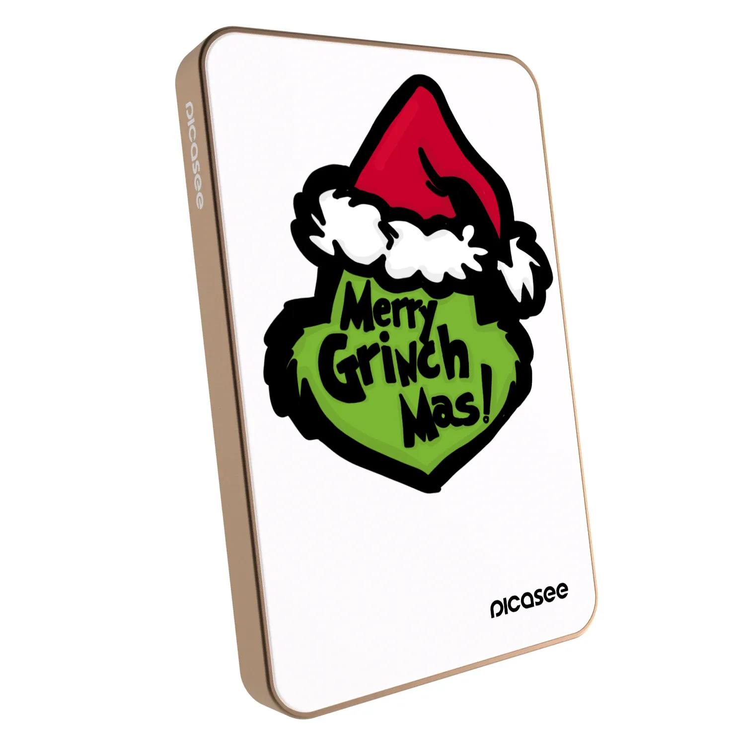Picasee Prenosna baterija z MagSafe 5 000 mAh Zlati - Grinch 2