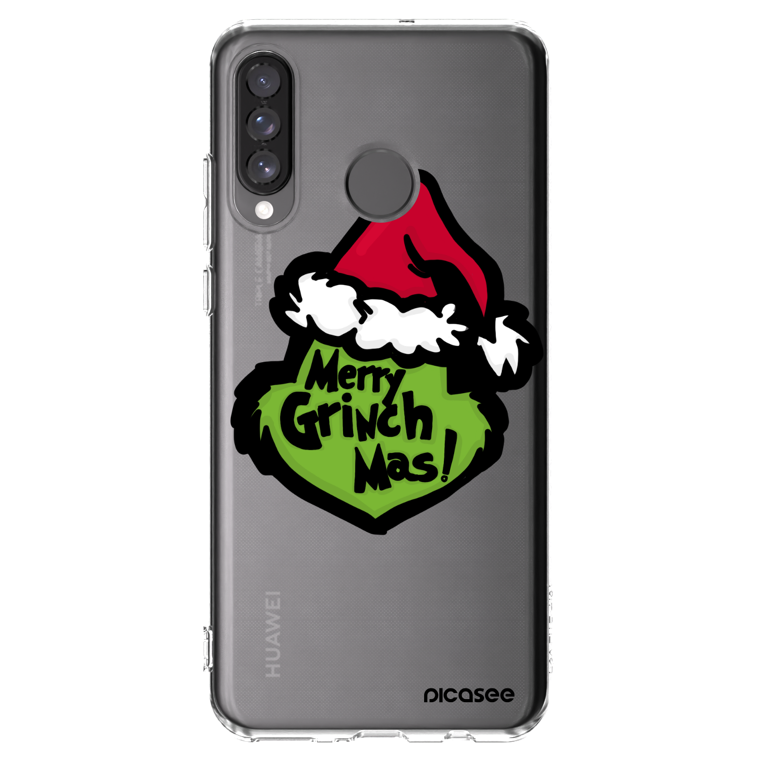 Picasee silikonski prozorni ovitek za Huawei P30 Lite - Grinch 2