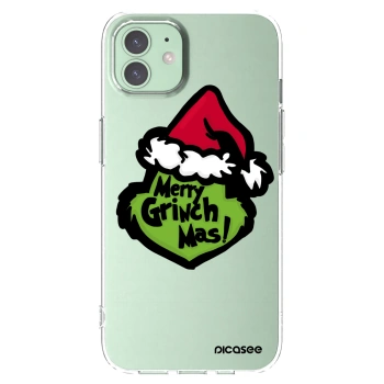 Picasee silikonski prozorni ovitek za Apple iPhone 12 - Grinch 2