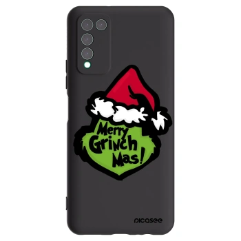 Picasee silikonski črni ovitek za Honor 10X Lite - Grinch 2