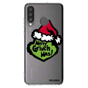 Picasee silikonski prozorni ovitek za Huawei P30 Lite - Grinch 2