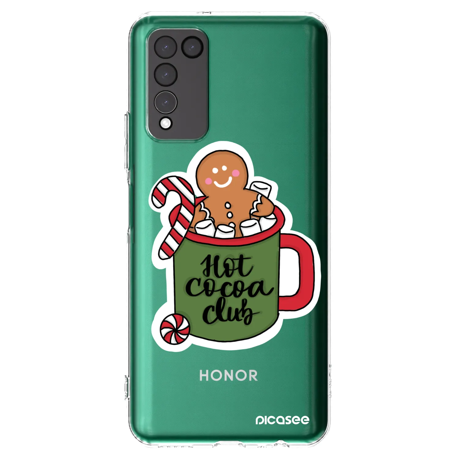 Picasee silikonski prozorni ovitek za Honor 10X Lite - Hot Cocoa Club