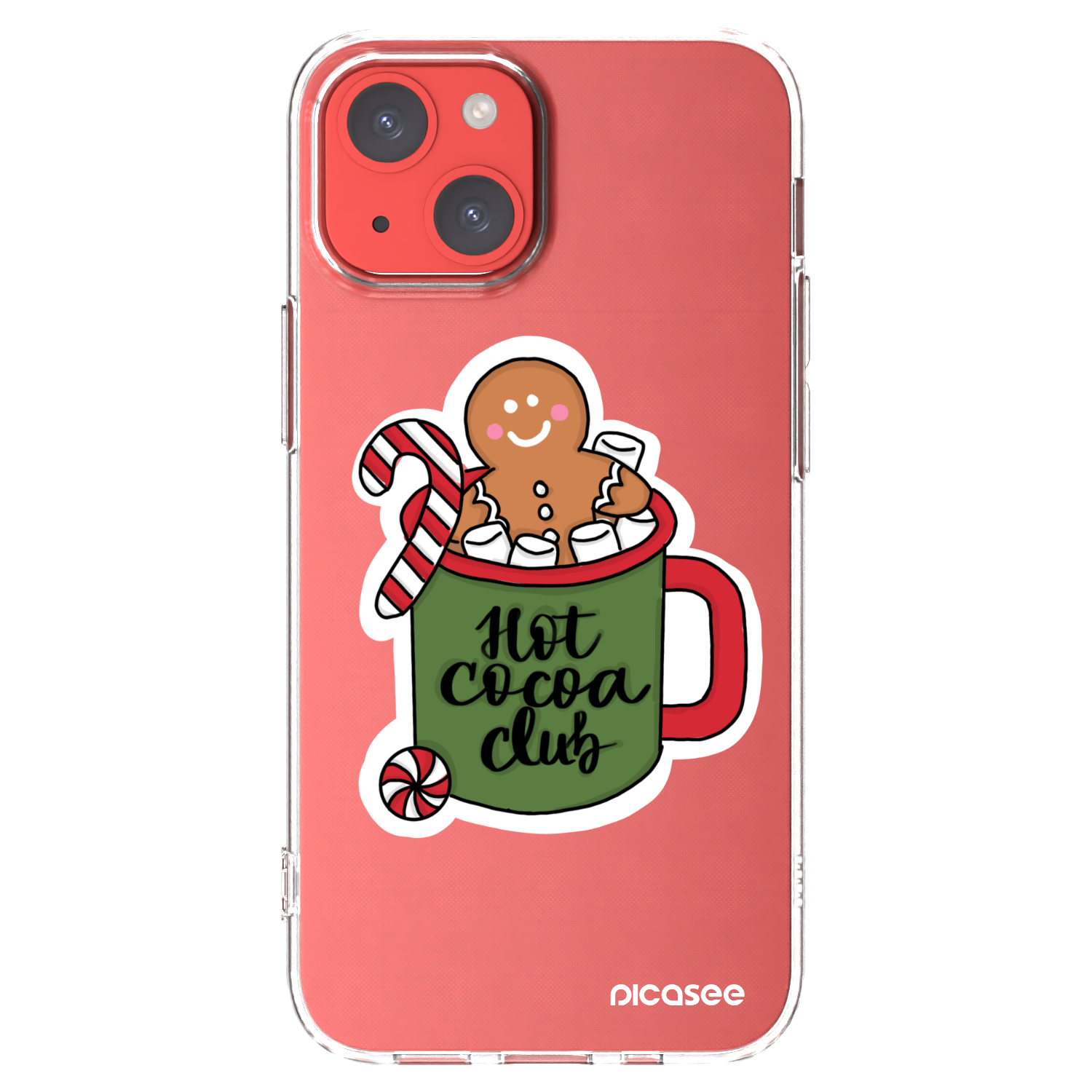 Picasee silikonski prozorni ovitek za Apple iPhone 13 mini - Hot Cocoa Club