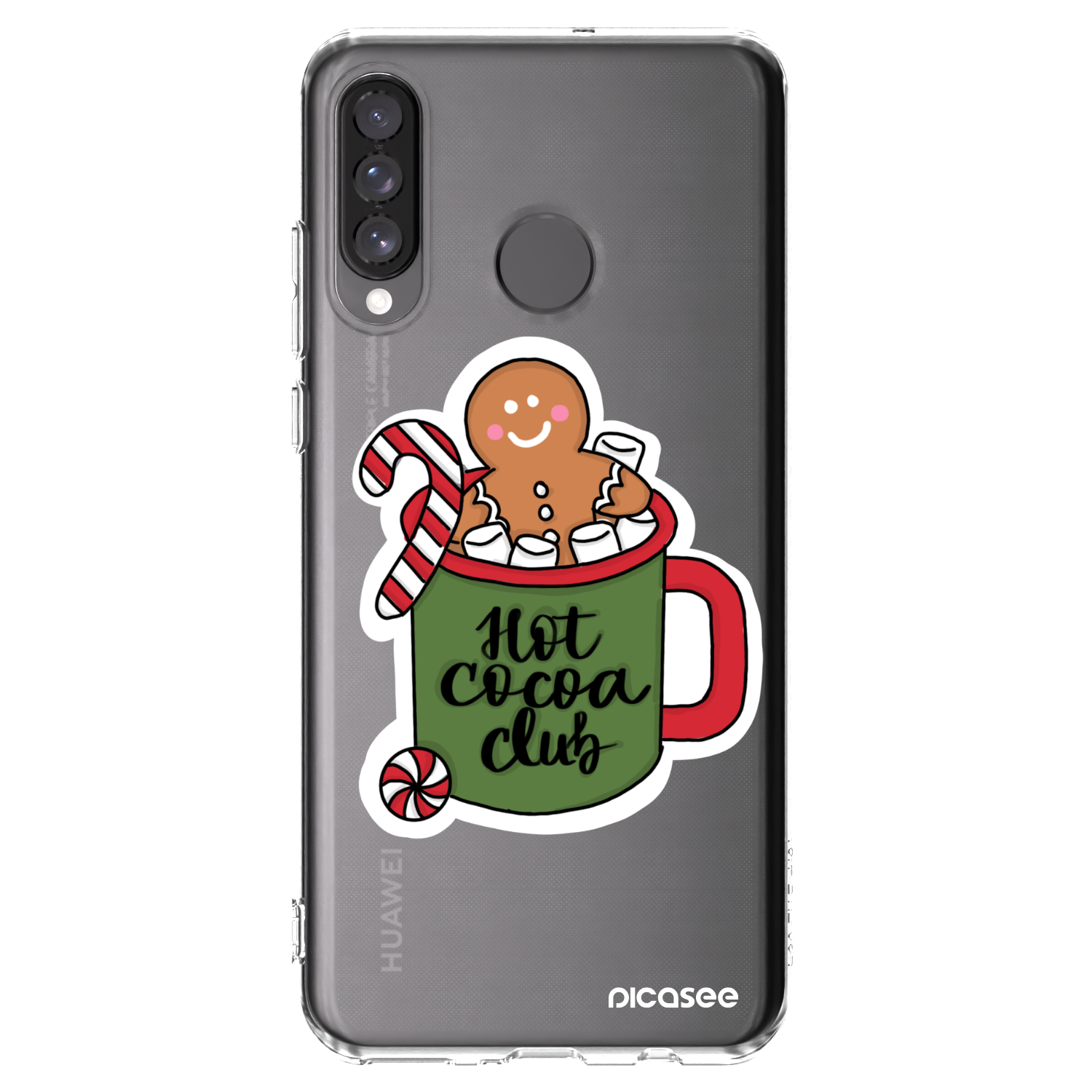 Picasee silikonski prozorni ovitek za Huawei P30 Lite - Hot Cocoa Club