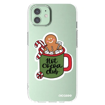 Picasee silikonski prozorni ovitek za Apple iPhone 12 - Hot Cocoa Club