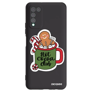 Picasee silikonski črni ovitek za Honor 10X Lite - Hot Cocoa Club