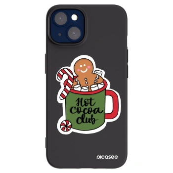 Picasee silikonski črni ovitek za Apple iPhone 14 - Hot Cocoa Club