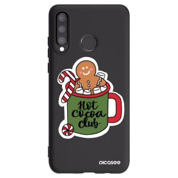 Picasee silikonski črni ovitek za Huawei P30 Lite - Hot Cocoa Club
