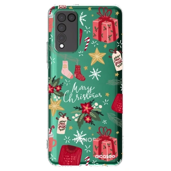 Picasee silikonski prozorni ovitek za Honor 10X Lite - Christmas