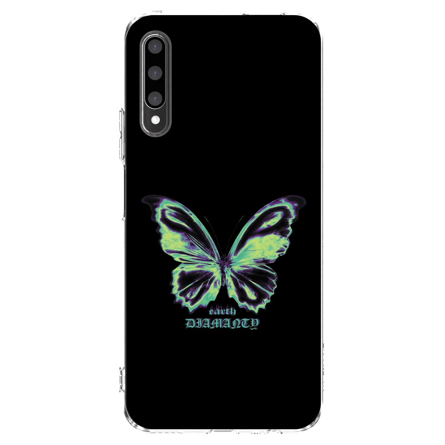 Picasee silikonski prozorni ovitek za Honor 9X Pro - Diamanty Blue
