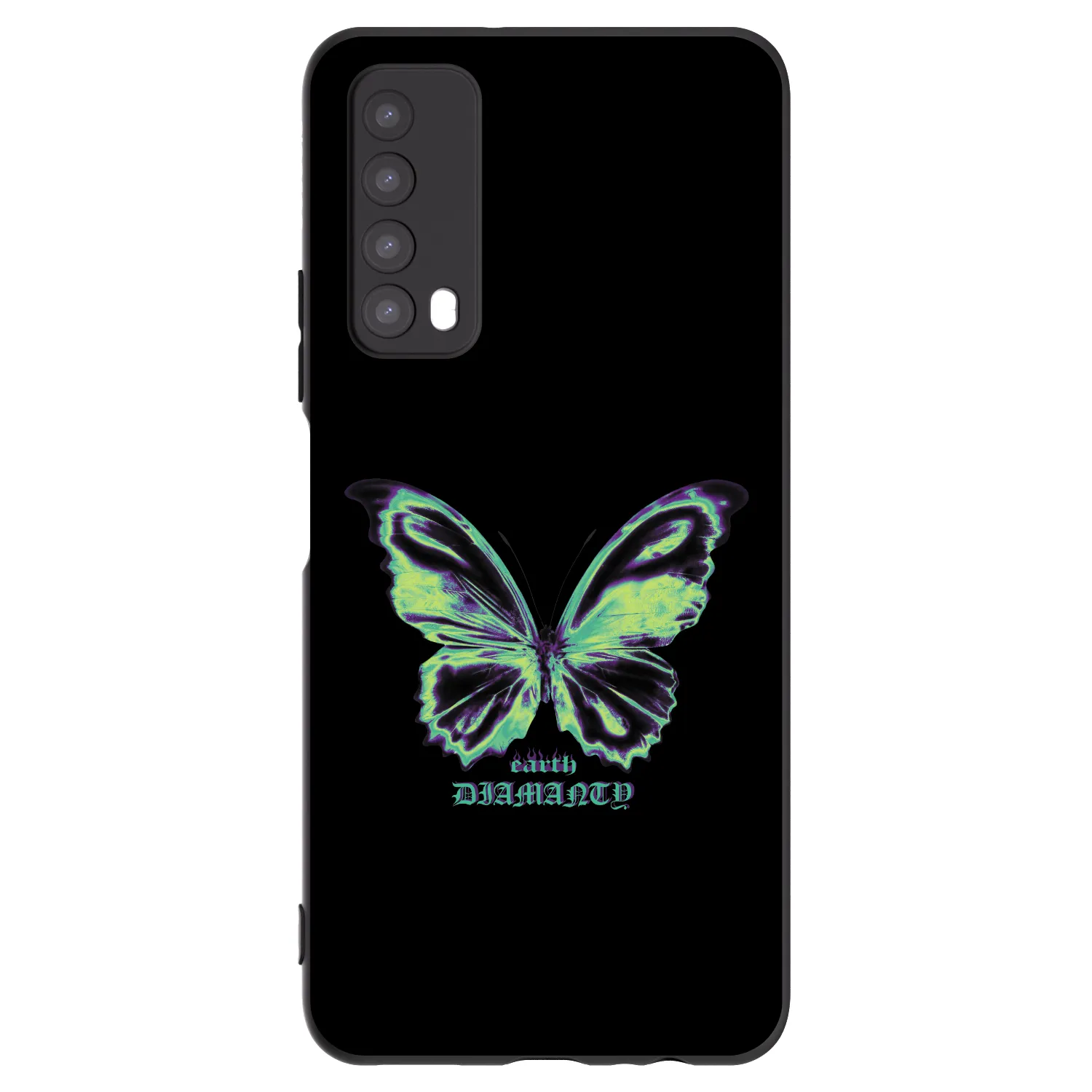 Picasee silikonski črni ovitek za Huawei P Smart 2021 - Diamanty Blue