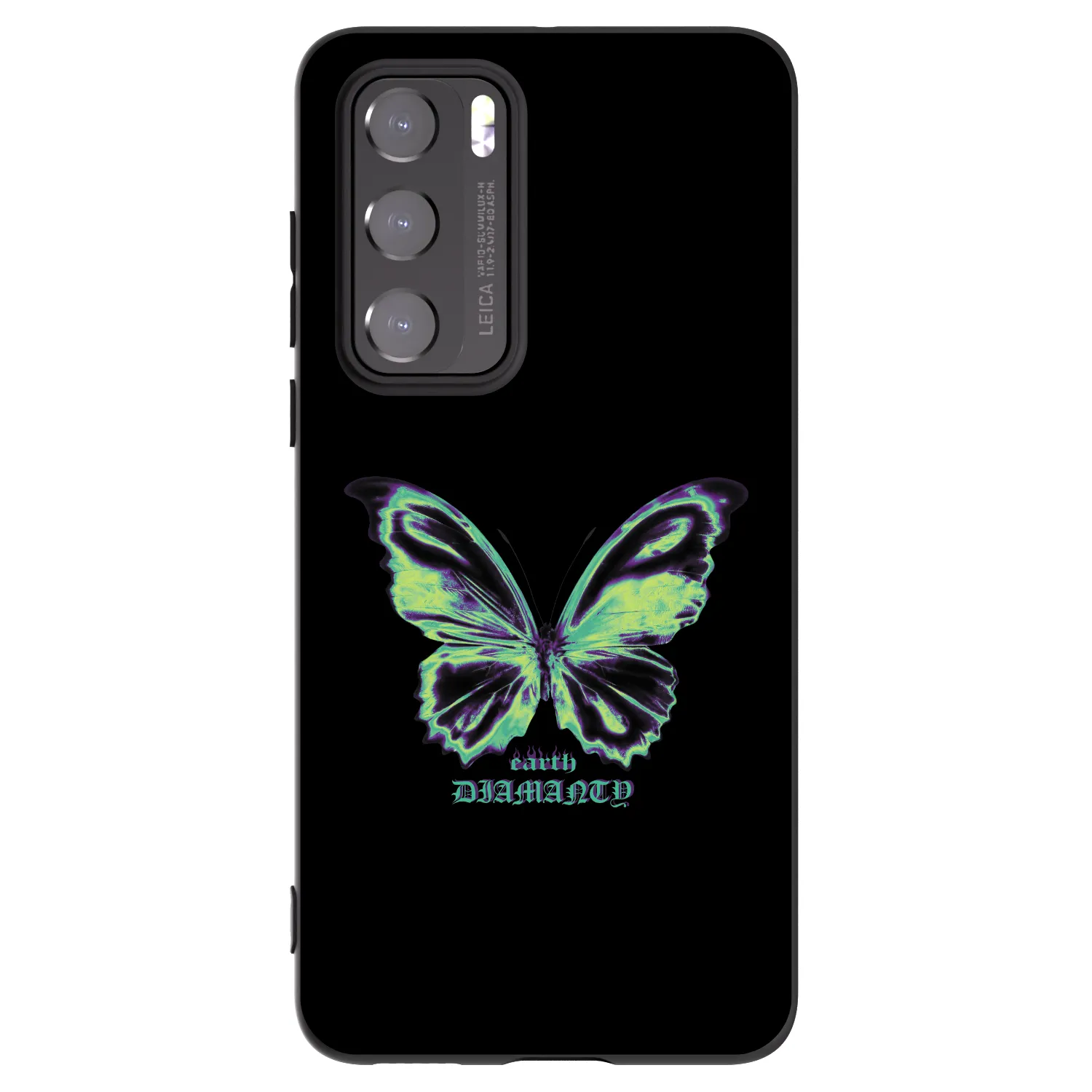 Picasee silikonski črni ovitek za Huawei P40 - Diamanty Blue