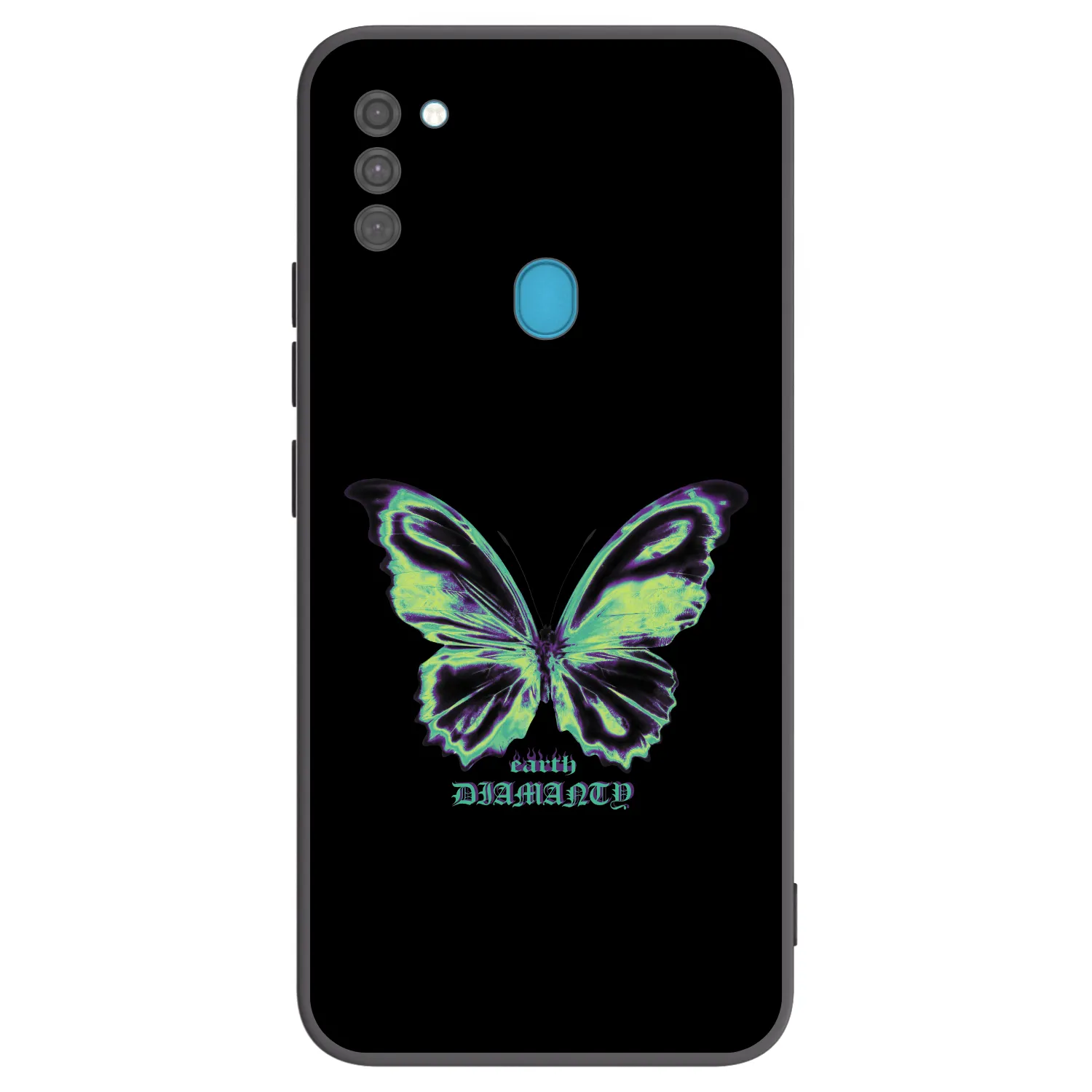 Picasee silikonski črni ovitek za Samsung Galaxy M11 - Diamanty Blue