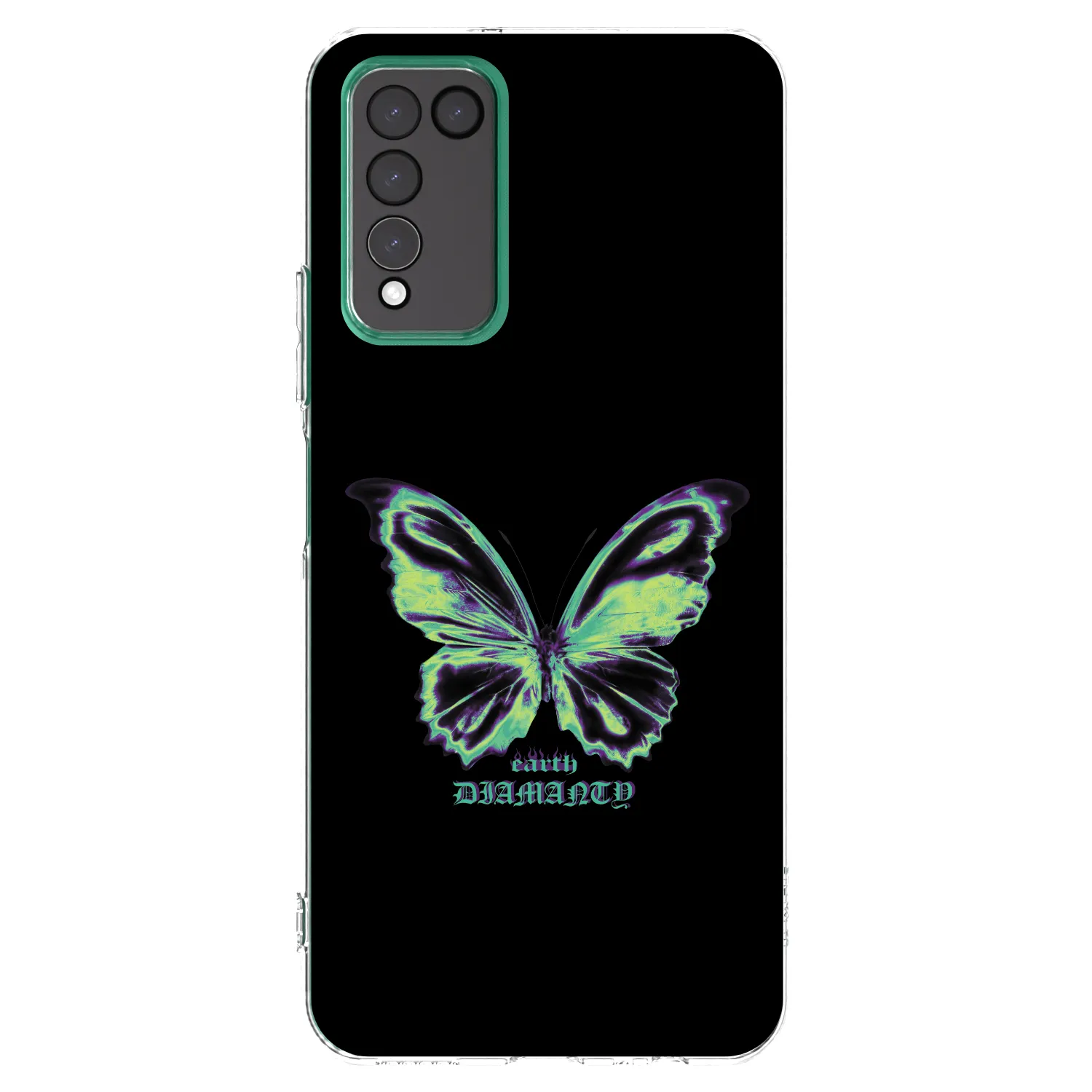 Picasee silikonski prozorni ovitek za Honor 10X Lite - Diamanty Blue