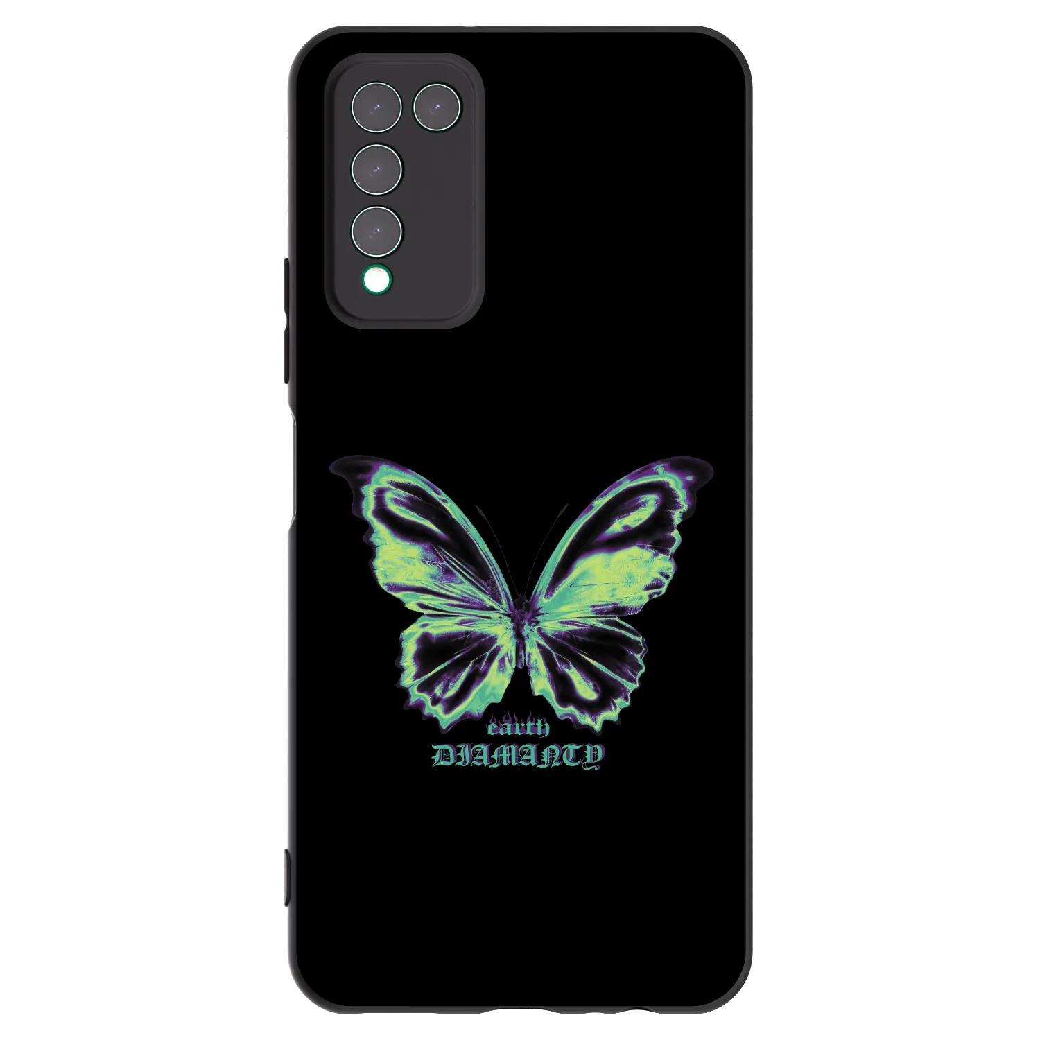 Picasee silikonski črni ovitek za Honor 10X Lite - Diamanty Blue