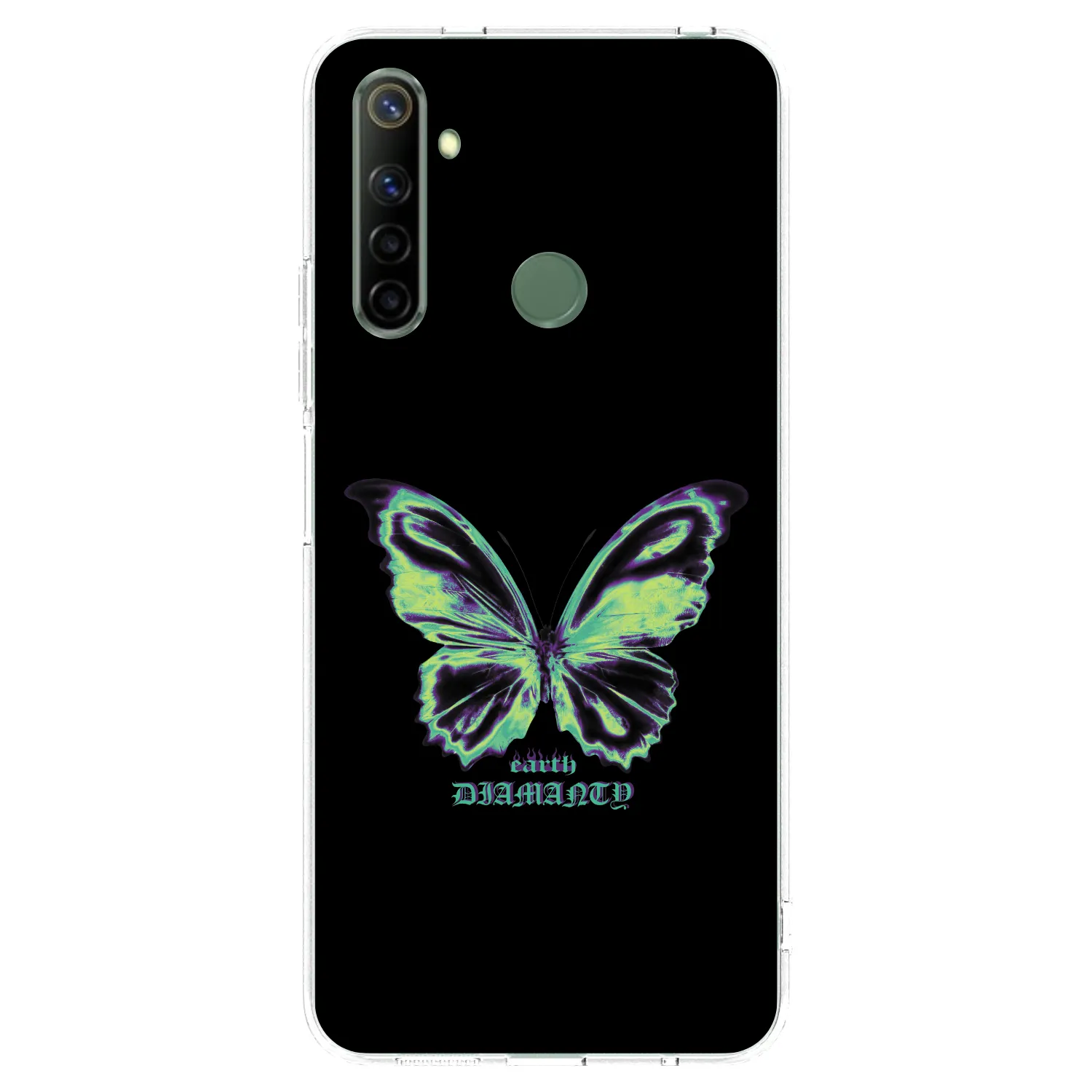 Picasee silikonski prozorni ovitek za Realme 6i - Diamanty Blue