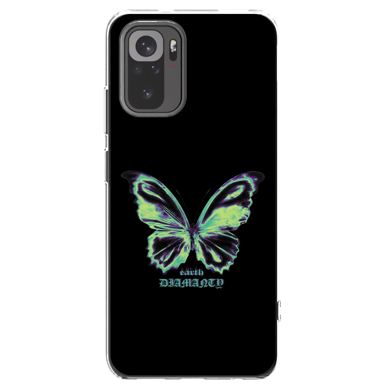 Picasee silikonski prozorni ovitek za Xiaomi Redmi Note 10S - Diamanty Blue