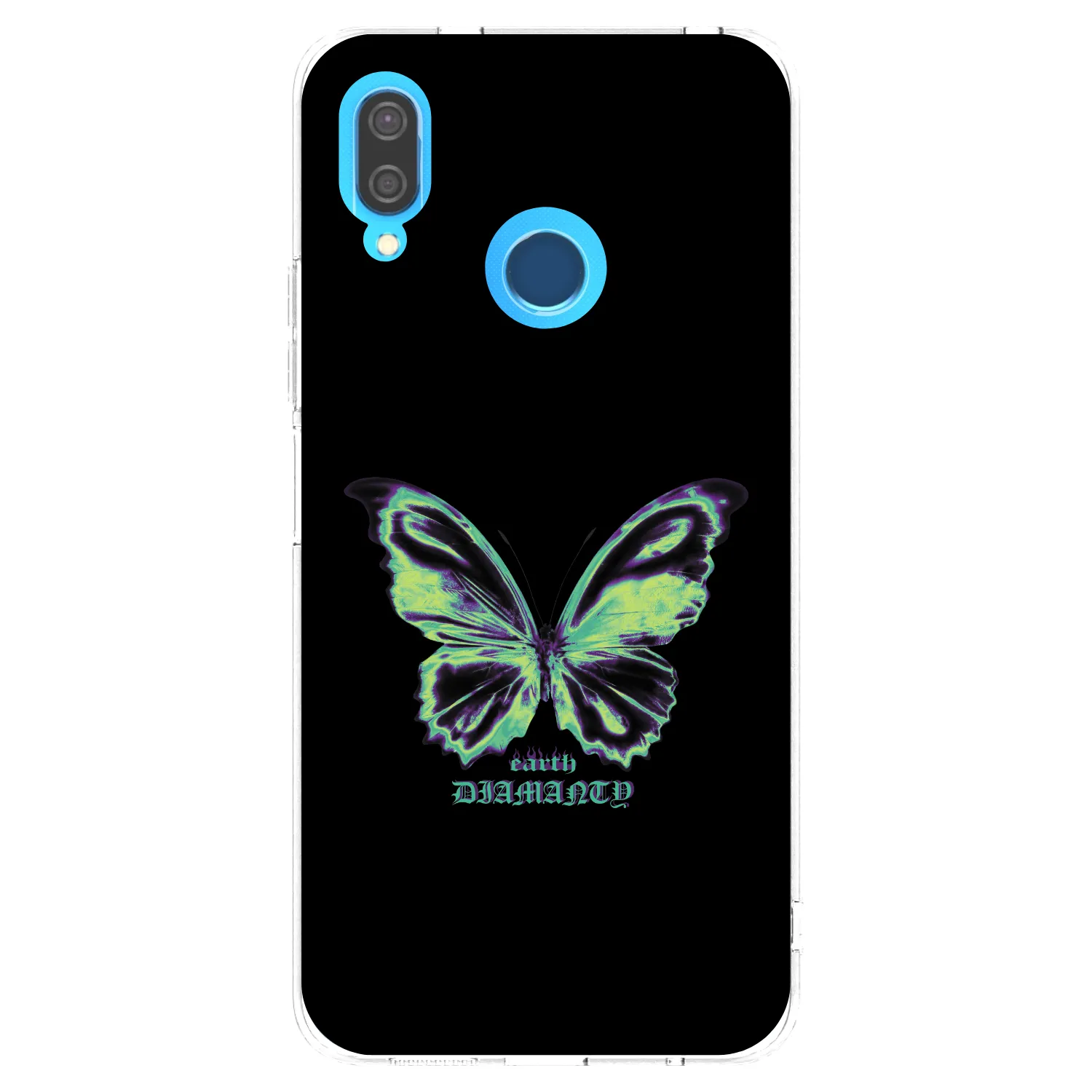 Picasee silikonski prozorni ovitek za Huawei P20 Lite - Diamanty Blue