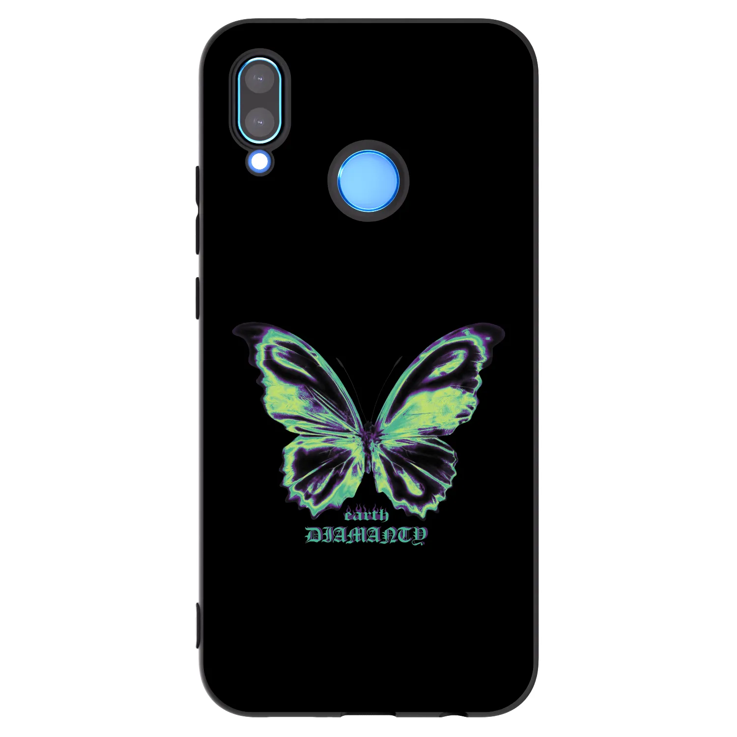 Picasee silikonski črni ovitek za Huawei P20 Lite - Diamanty Blue
