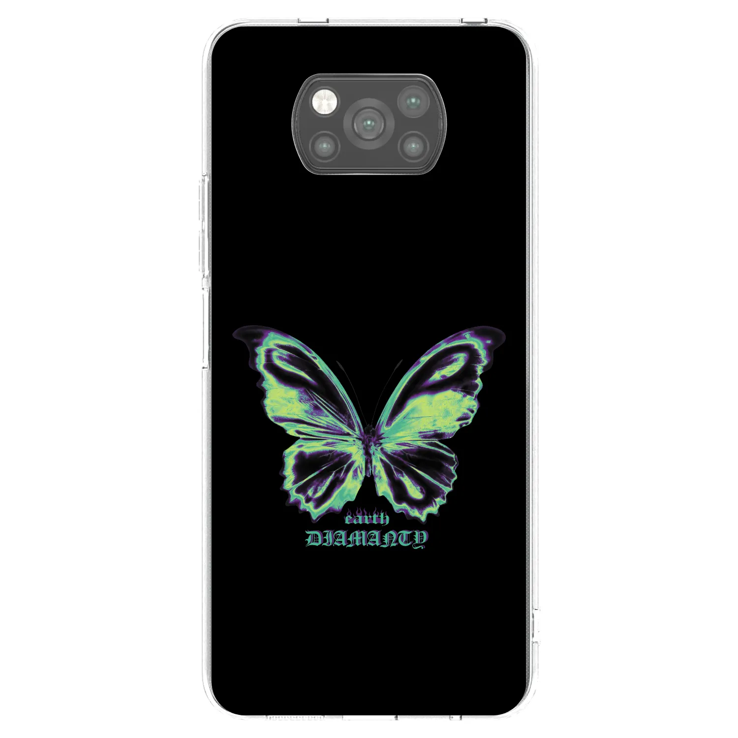 Picasee silikonski črni ovitek za Xiaomi Poco X3 Pro - Diamanty Blue