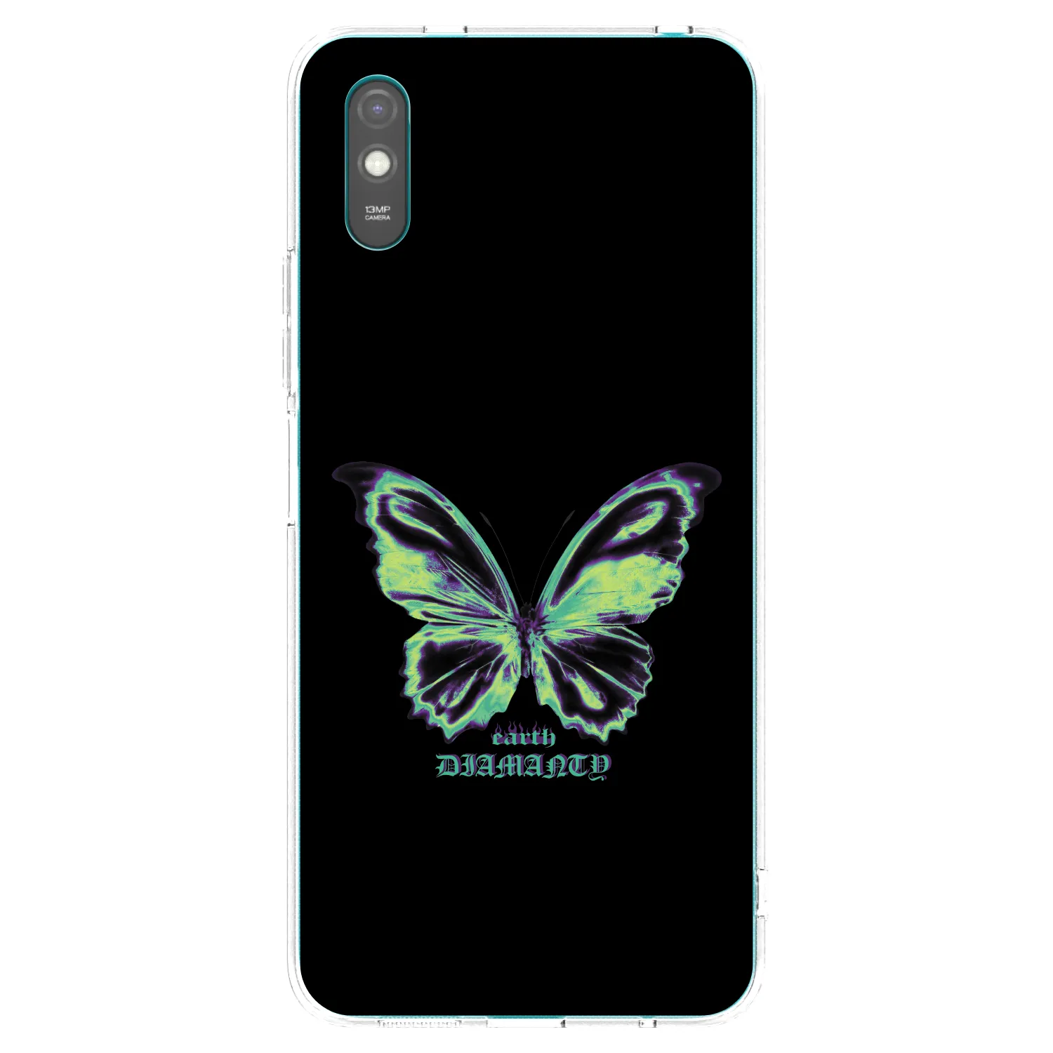 Picasee silikonski prozorni ovitek za Xiaomi Redmi 9AT - Diamanty Blue