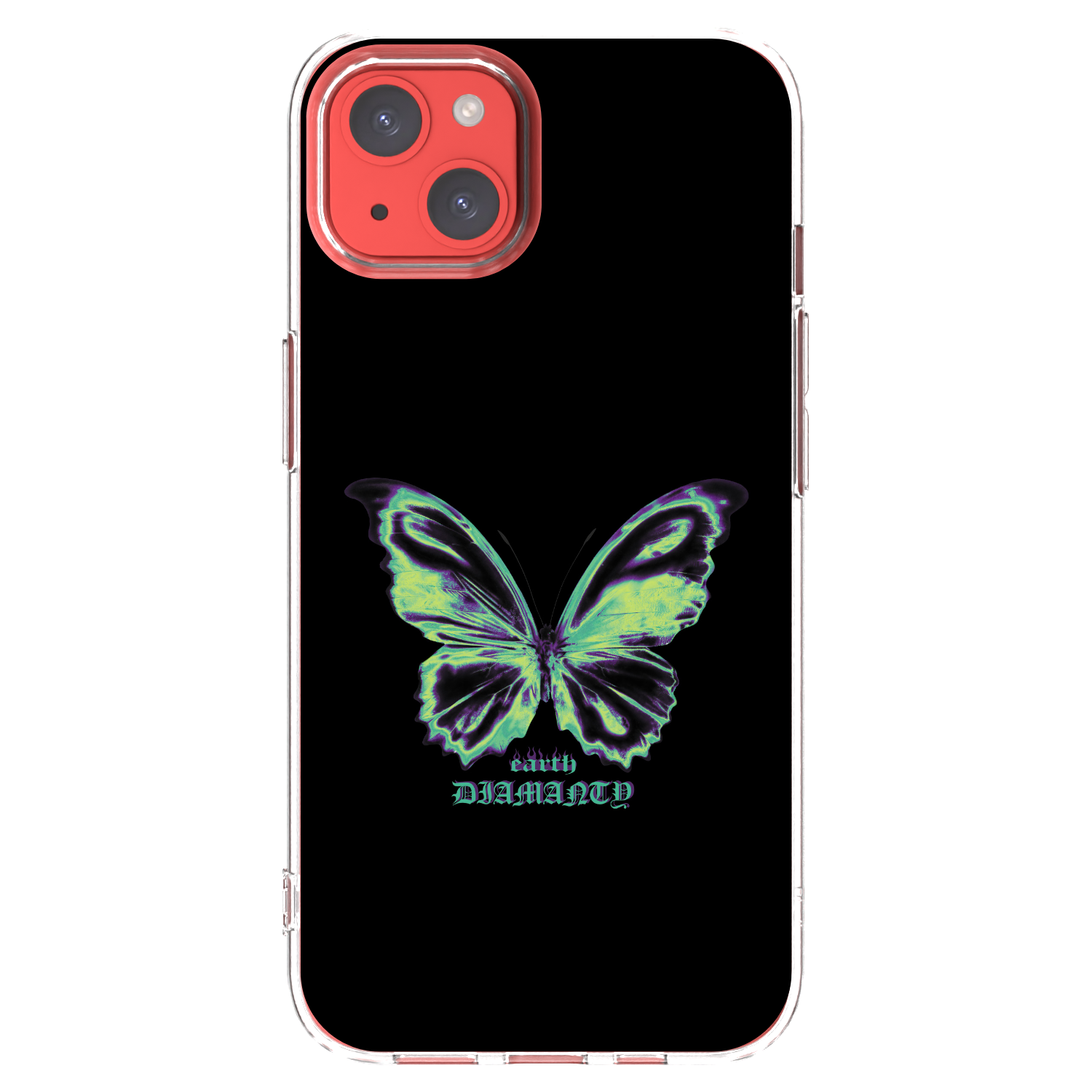 Picasee silikonski prozorni ovitek za Apple iPhone 13 - Diamanty Blue