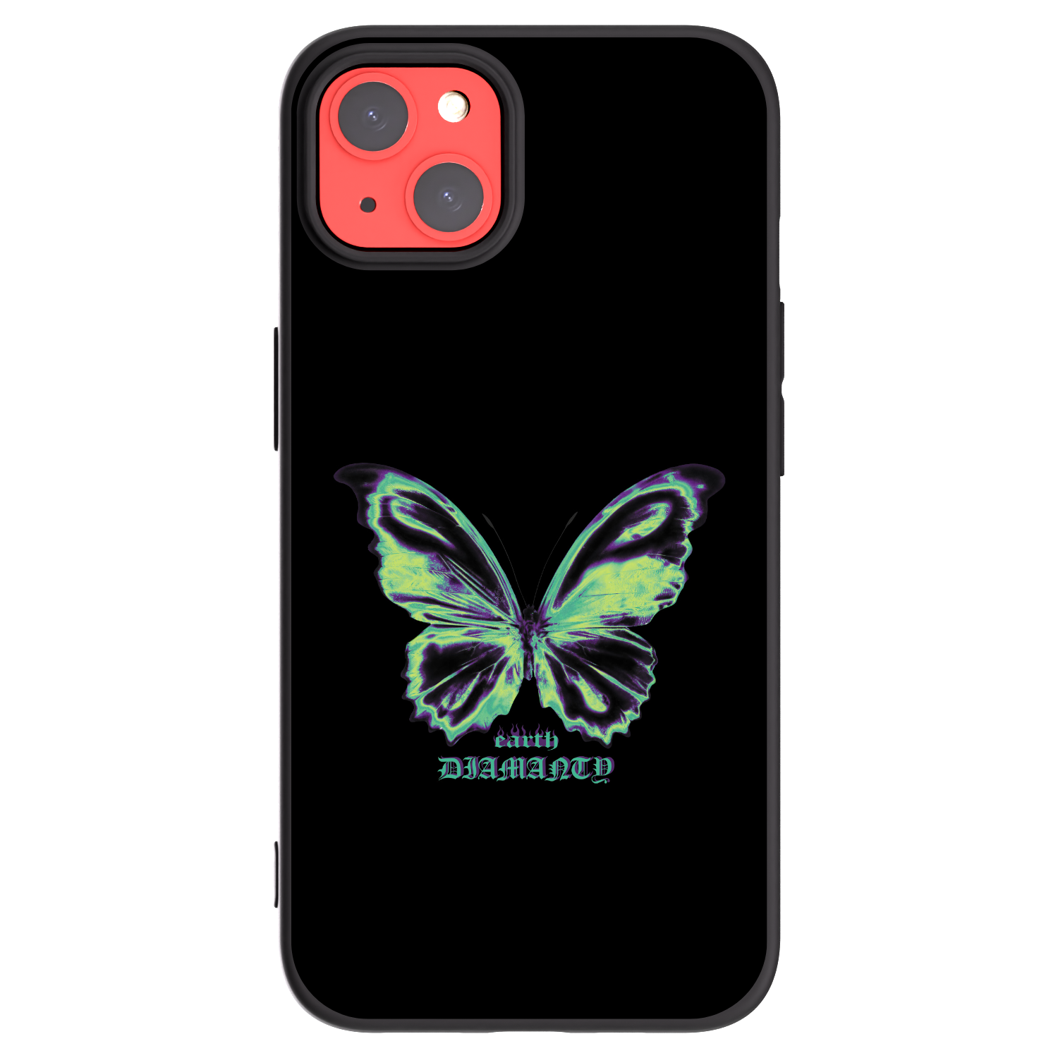Picasee silikonski črni ovitek za Apple iPhone 13 - Diamanty Blue