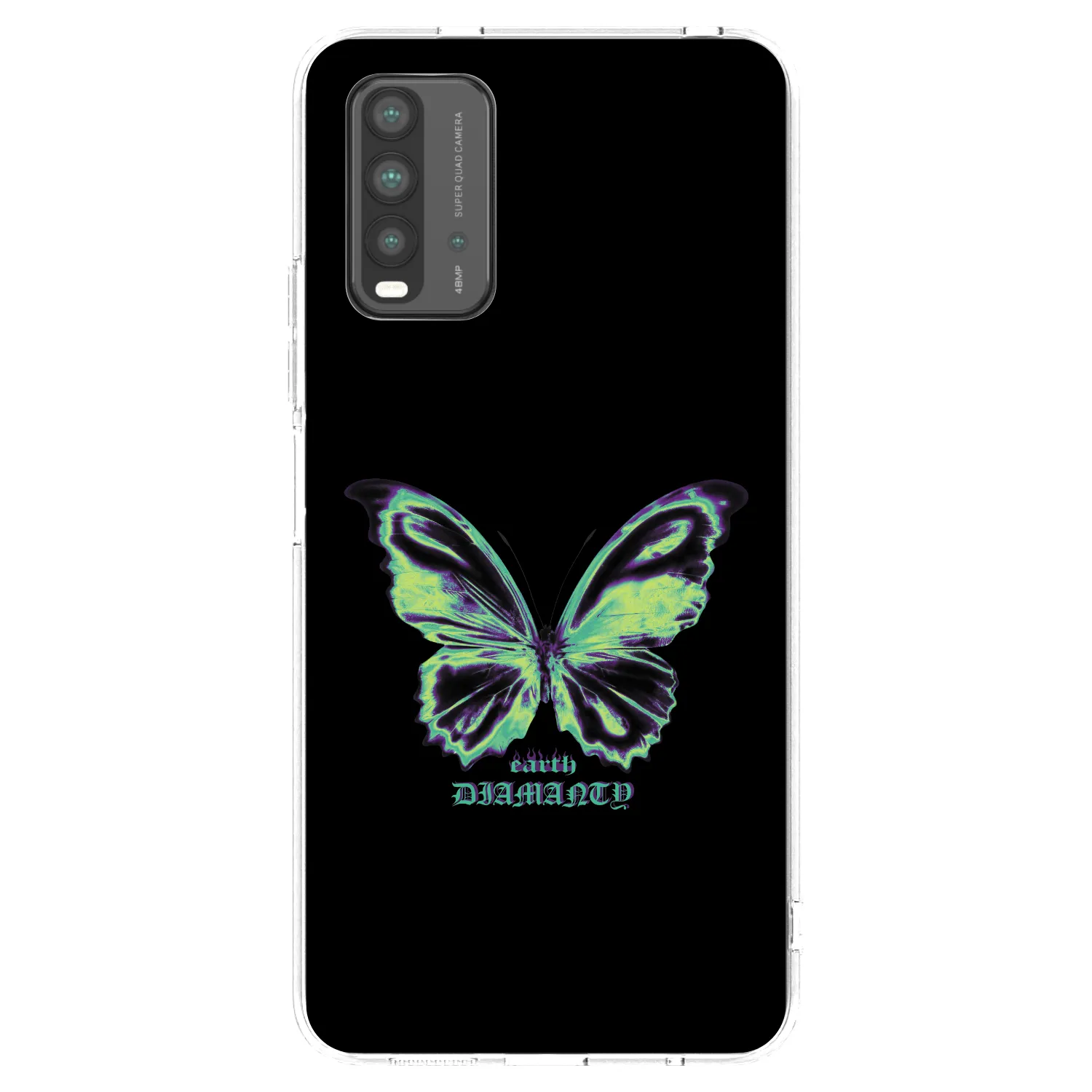 Picasee silikonski prozorni ovitek za Xiaomi Redmi 9T - Diamanty Blue