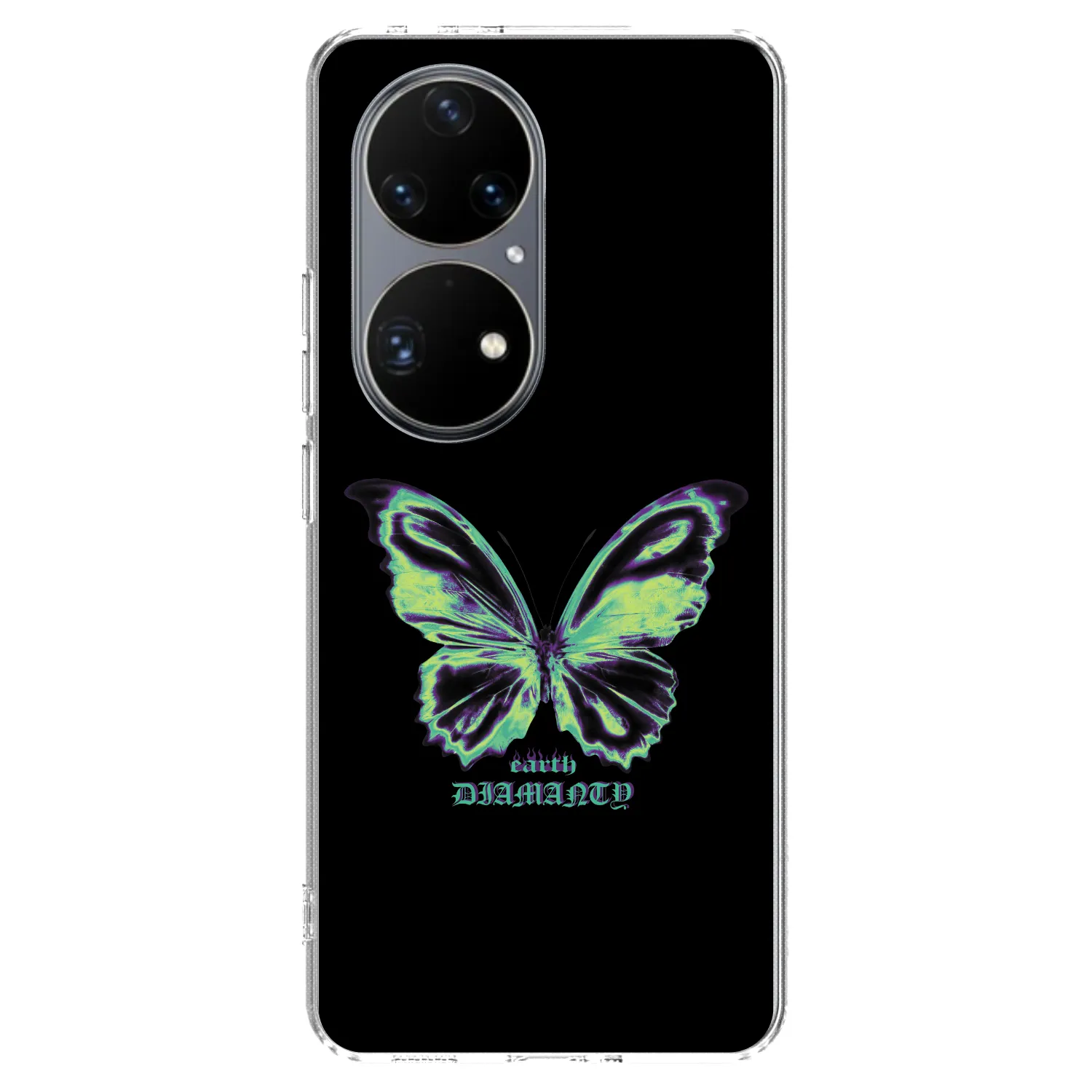 Picasee silikonski prozorni ovitek za Huawei P50 - Diamanty Blue