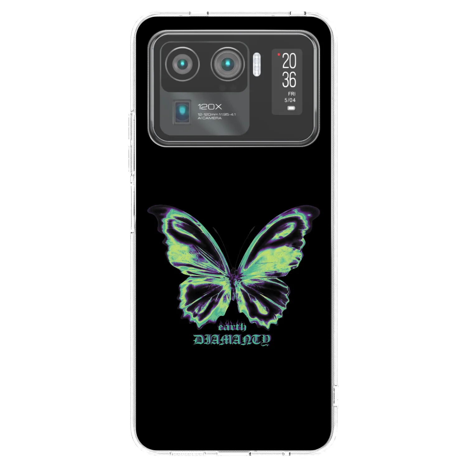 Picasee silikonski prozorni ovitek za Xiaomi Mi 11 Ultra - Diamanty Blue